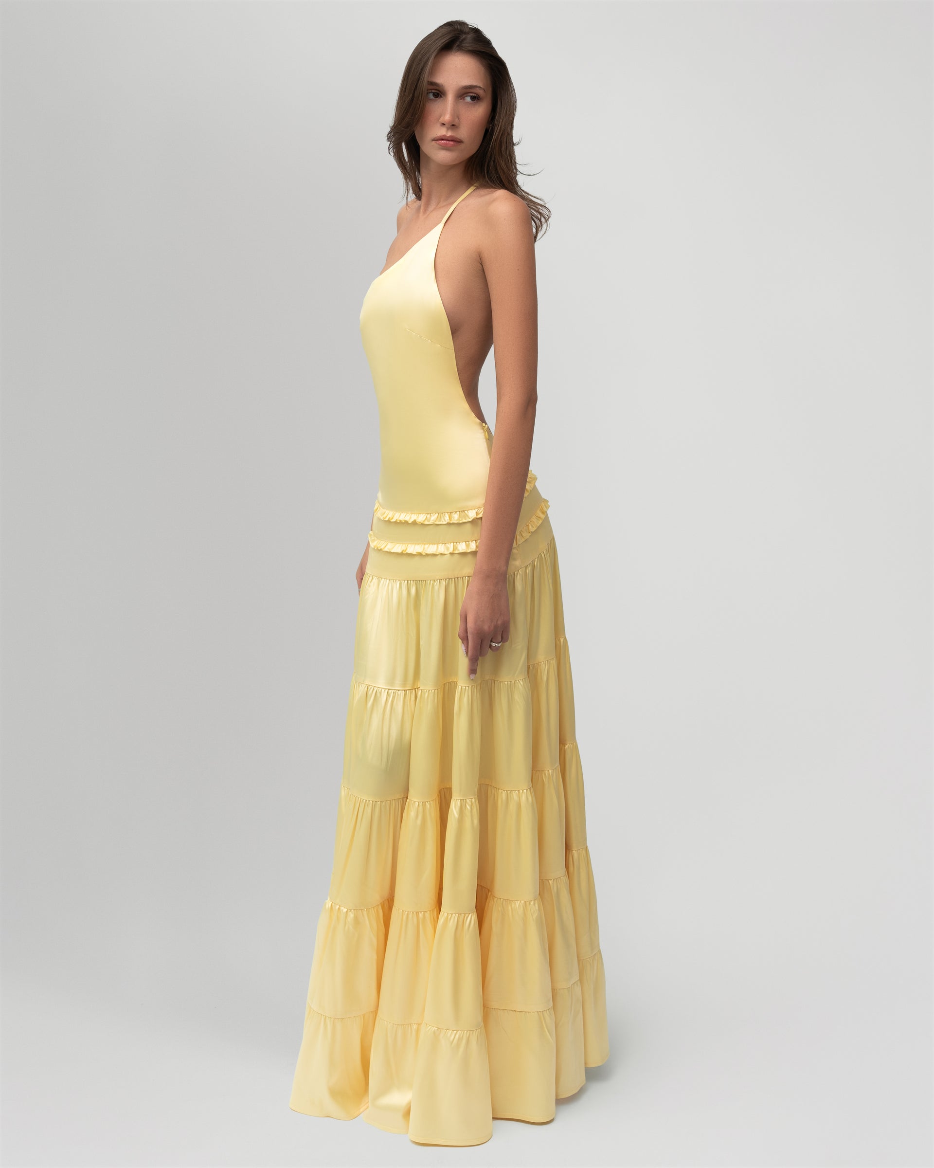 maxi dress small Goddess of Grace Maxi Dress – Brightside Boutique