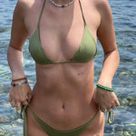 Matcha Triangle Bikini Top - Reversible - Fenity